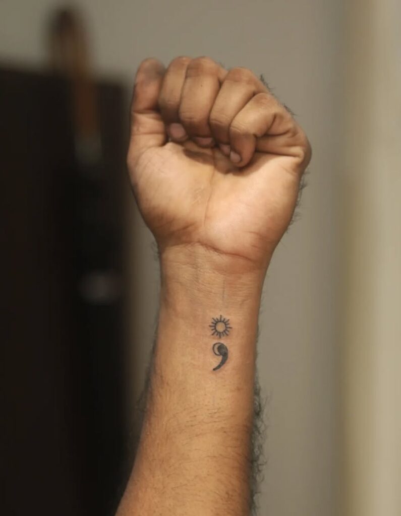 Semicolon Tattoo Ideas