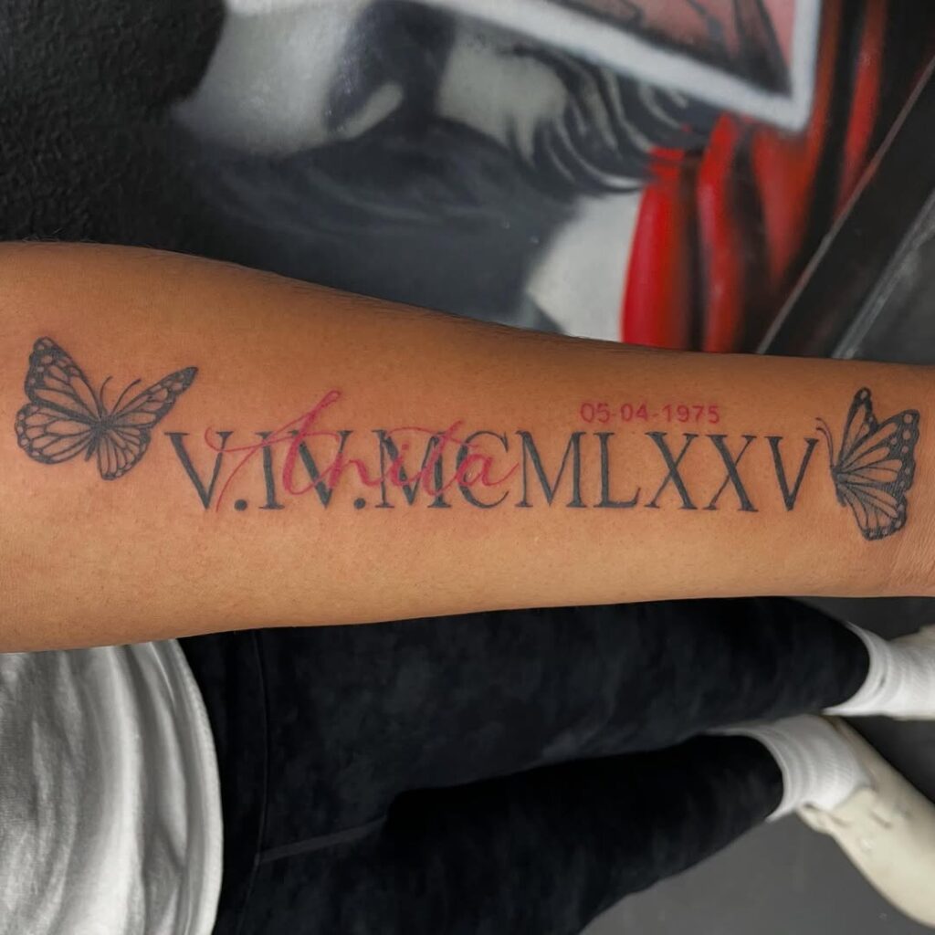 Roman Numeral Tattoo Ideas