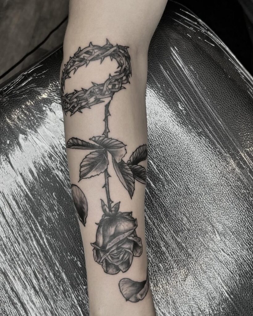 Black Rose Tattoo Ideas