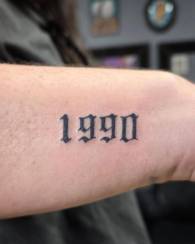Birth Year Tattoo Ideas