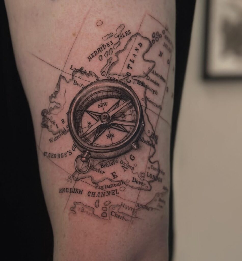 Compass Tattoo Ideas