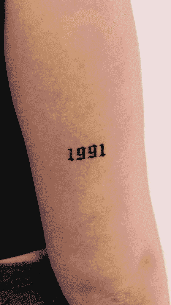 Birth Year Tattoo Ideas
