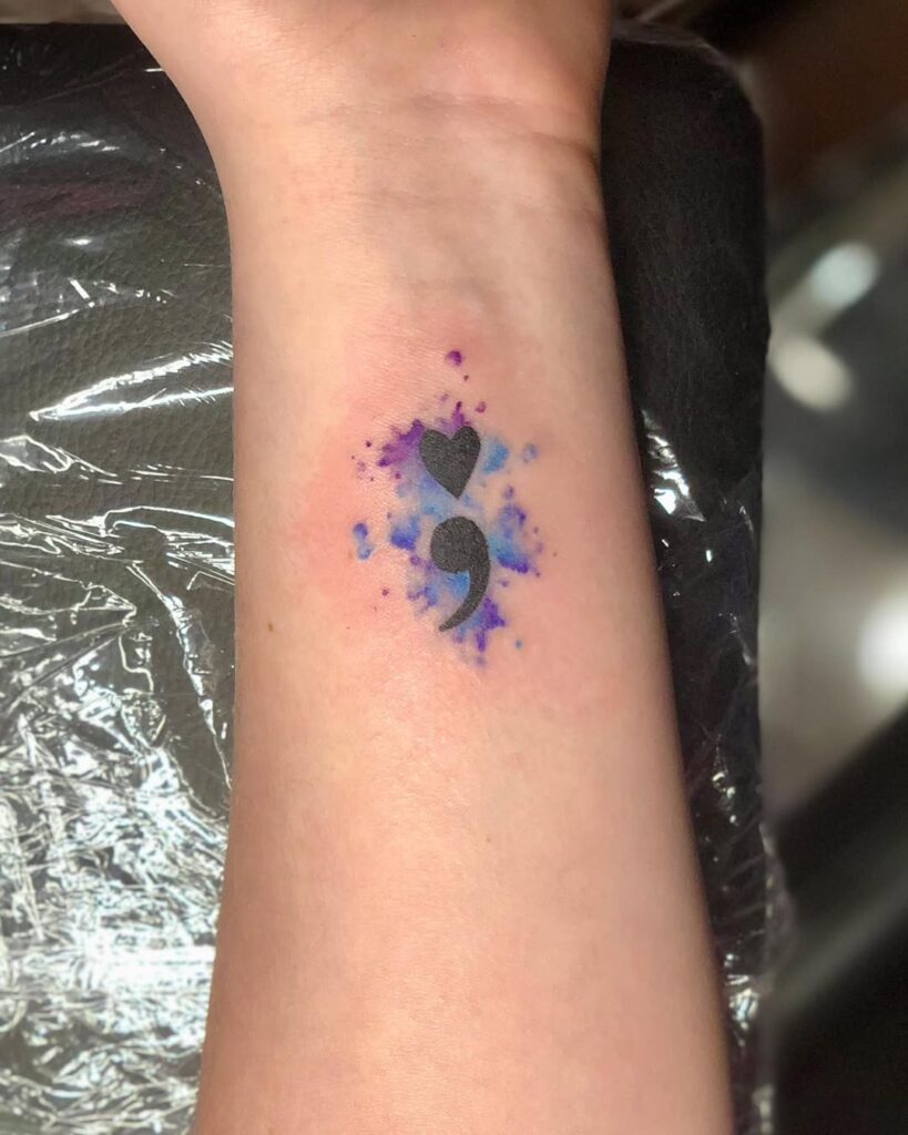 Semicolon Tattoo Ideas