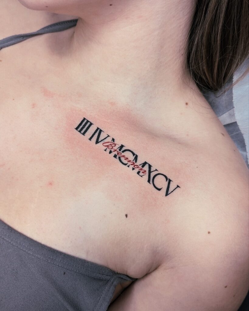 Roman Numeral Tattoo Ideas