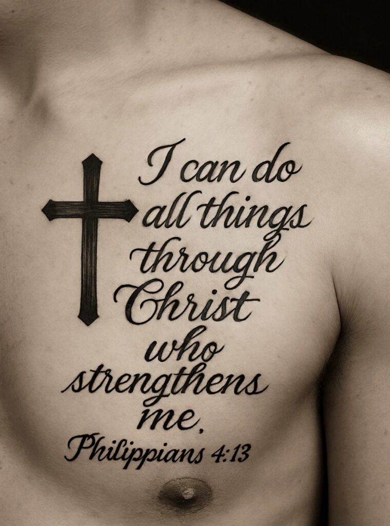 Christian Chest Tattoo Ideas