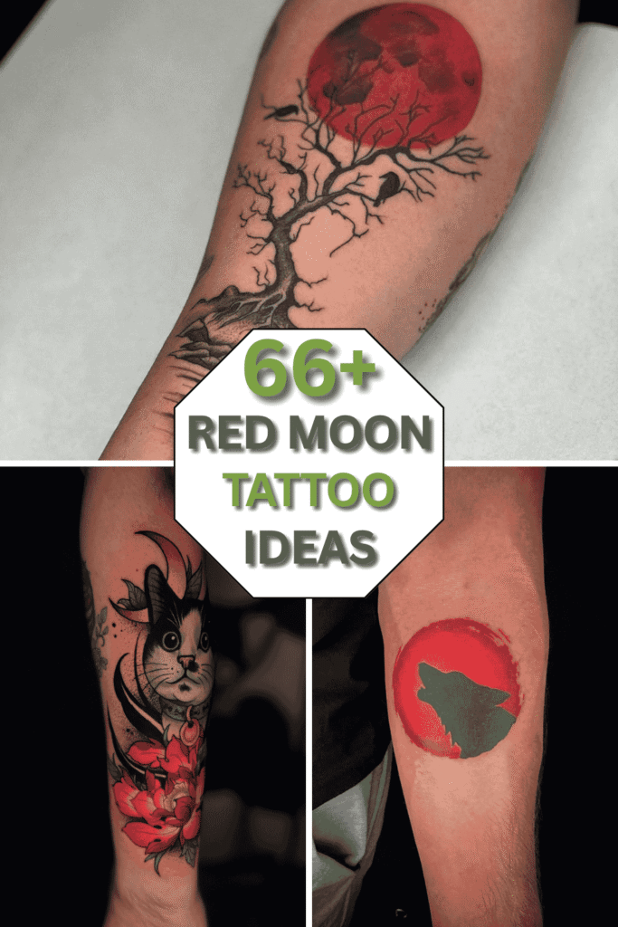 Red Moon Tattoo Ideas