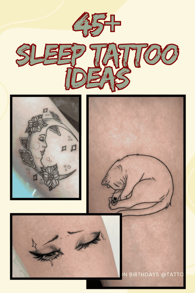 Sleep Tattoo Ideas