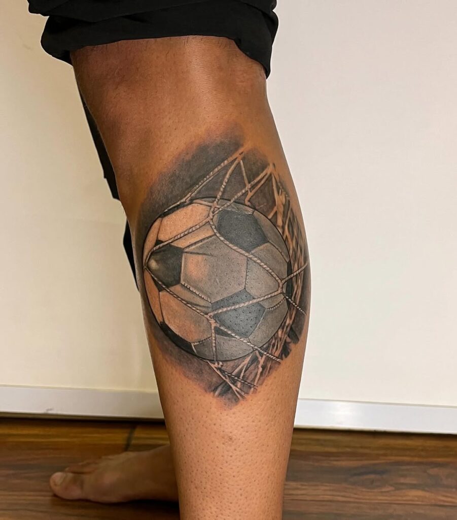 Soccer Leg Tattoo Ideas