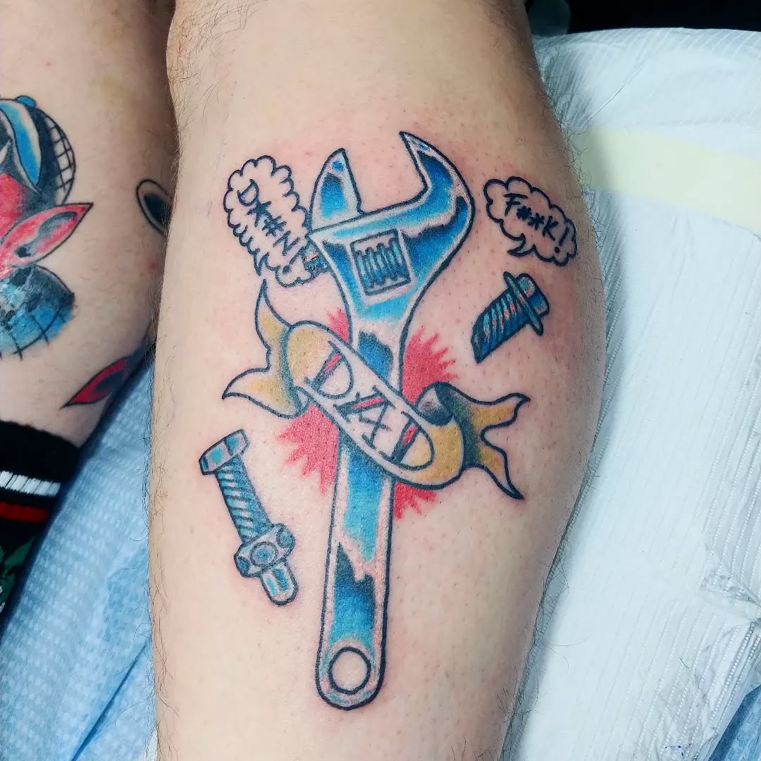 Pipe Wrench Tattoo Ideas