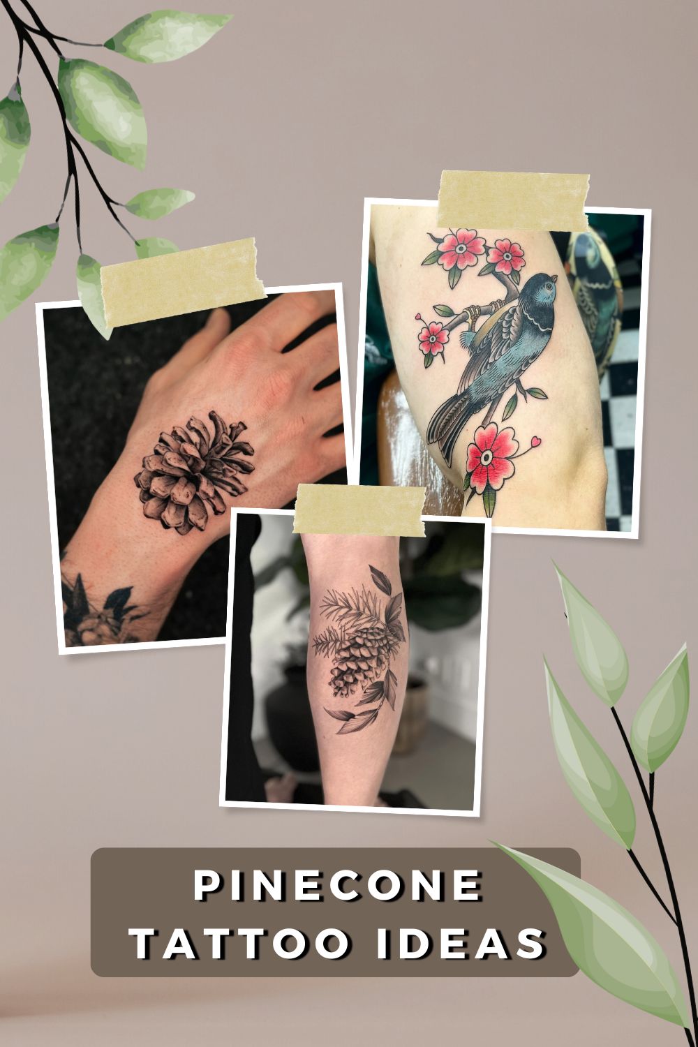 Pinecone Tattoo Ideas