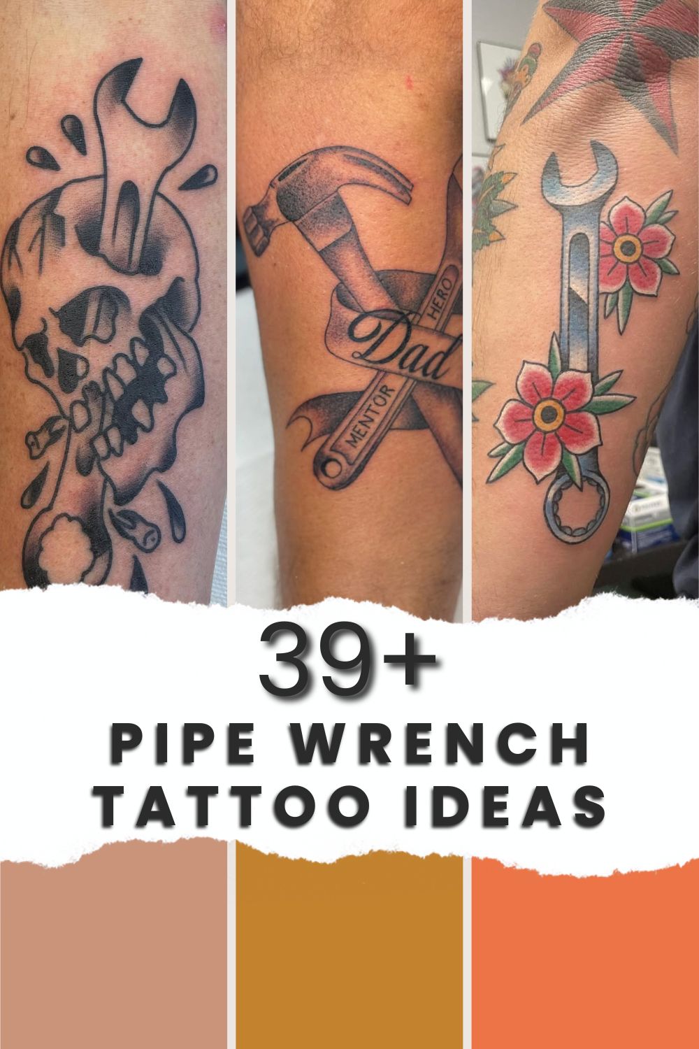 Pipe Wrench Tattoo Ideas