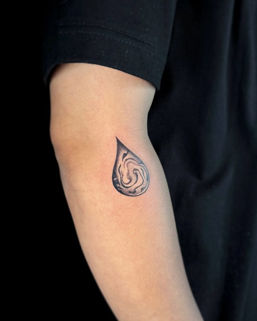 Water Symbol Tattoo Idea