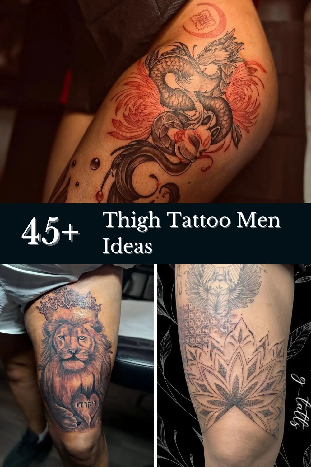 Thigh Tattoo Men Ideas