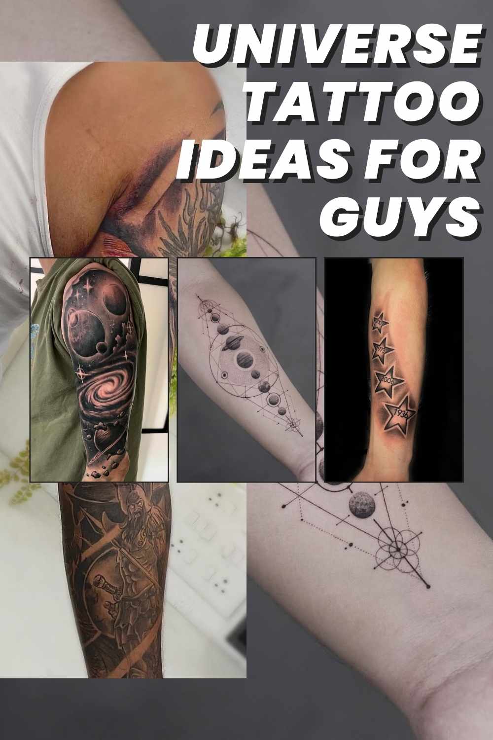 Universe Tattoo Ideas for Guys