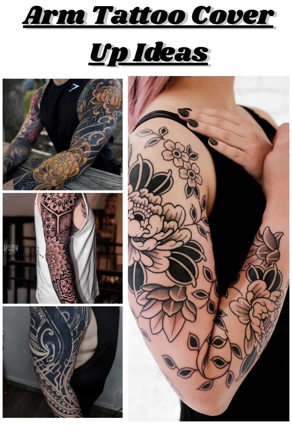 Arm Tattoo cover up Ideas