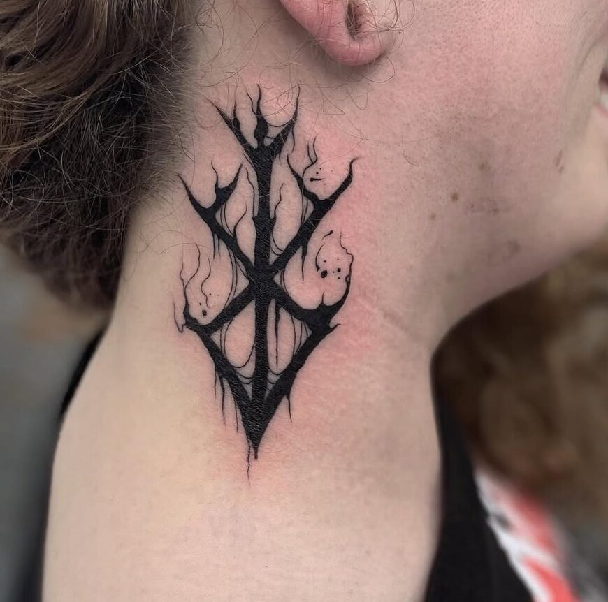 Anime neck Tattoo Ideas