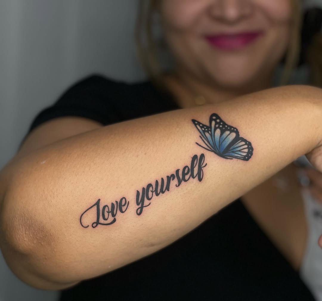 Forearms Tattoo Text Ideas