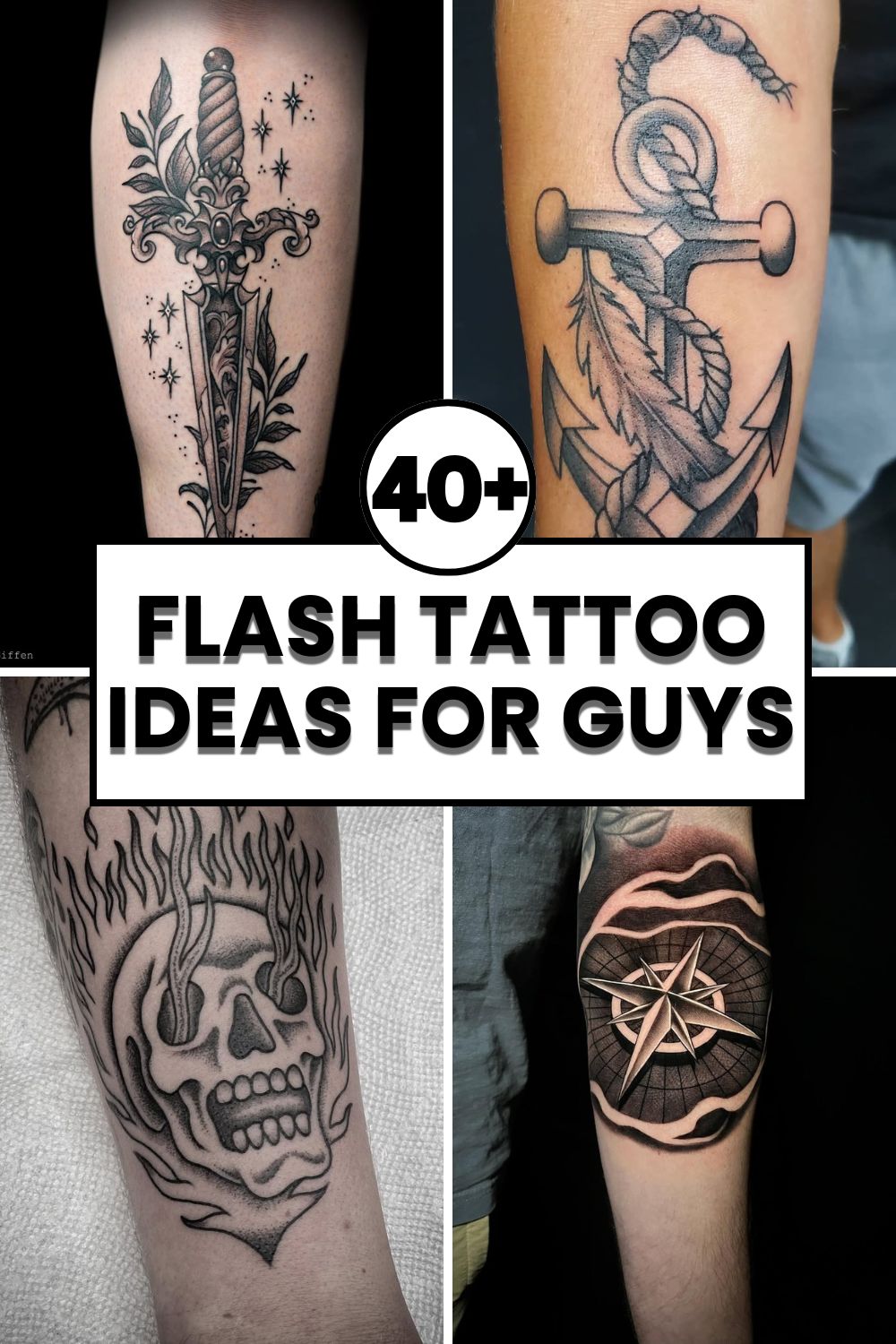 Flash Tattoo Ideas for Guys