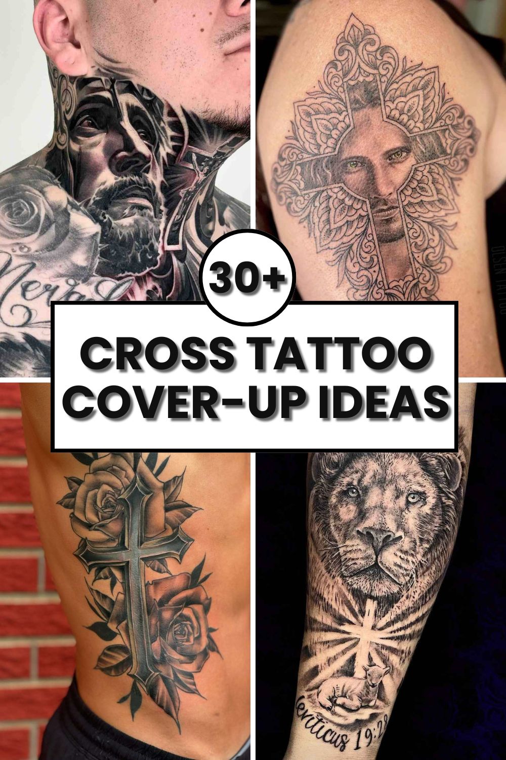 Cross Tattoo Cover-Up Ideas