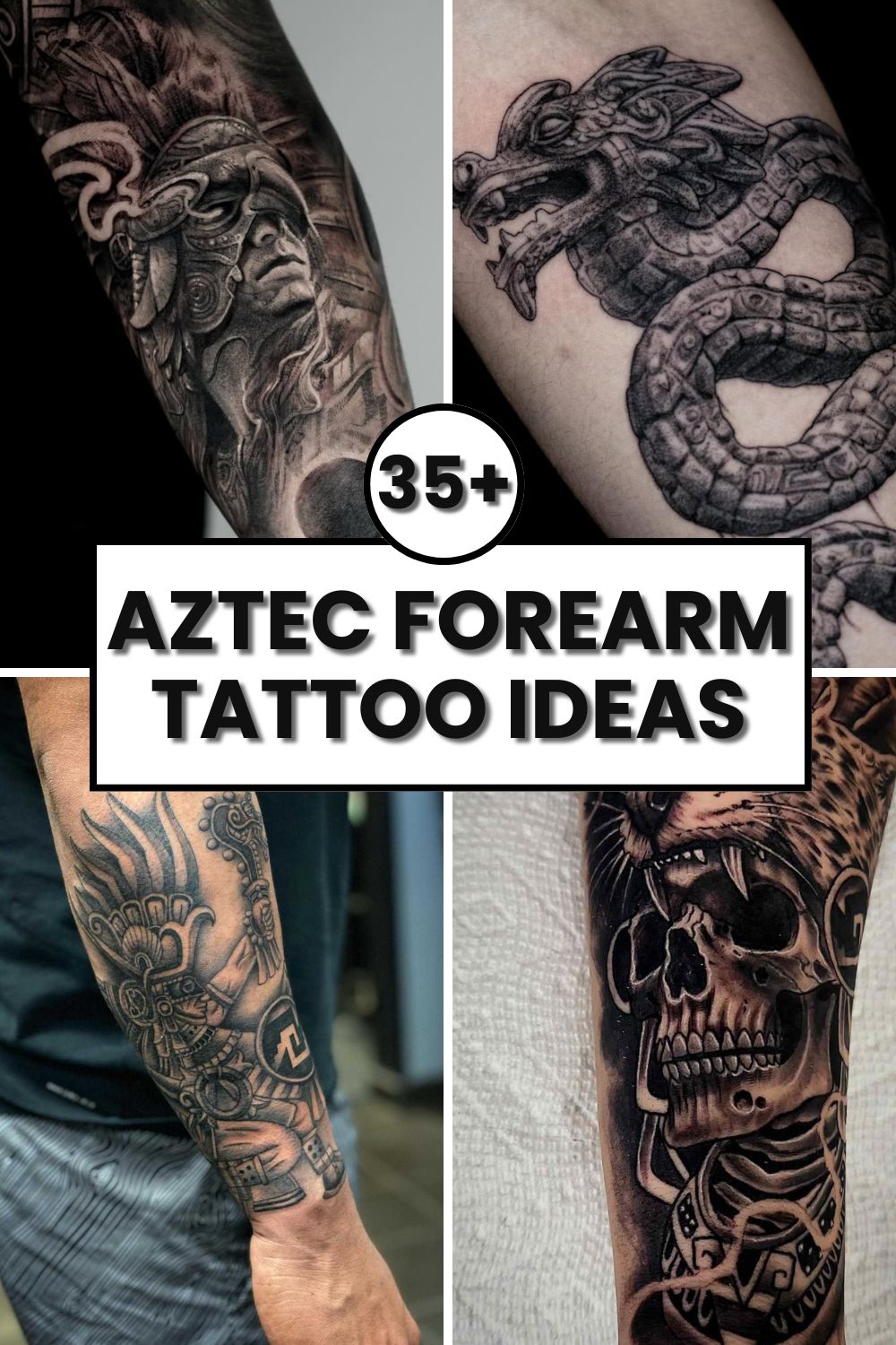 Aztec Forearm Tattoo Ideas