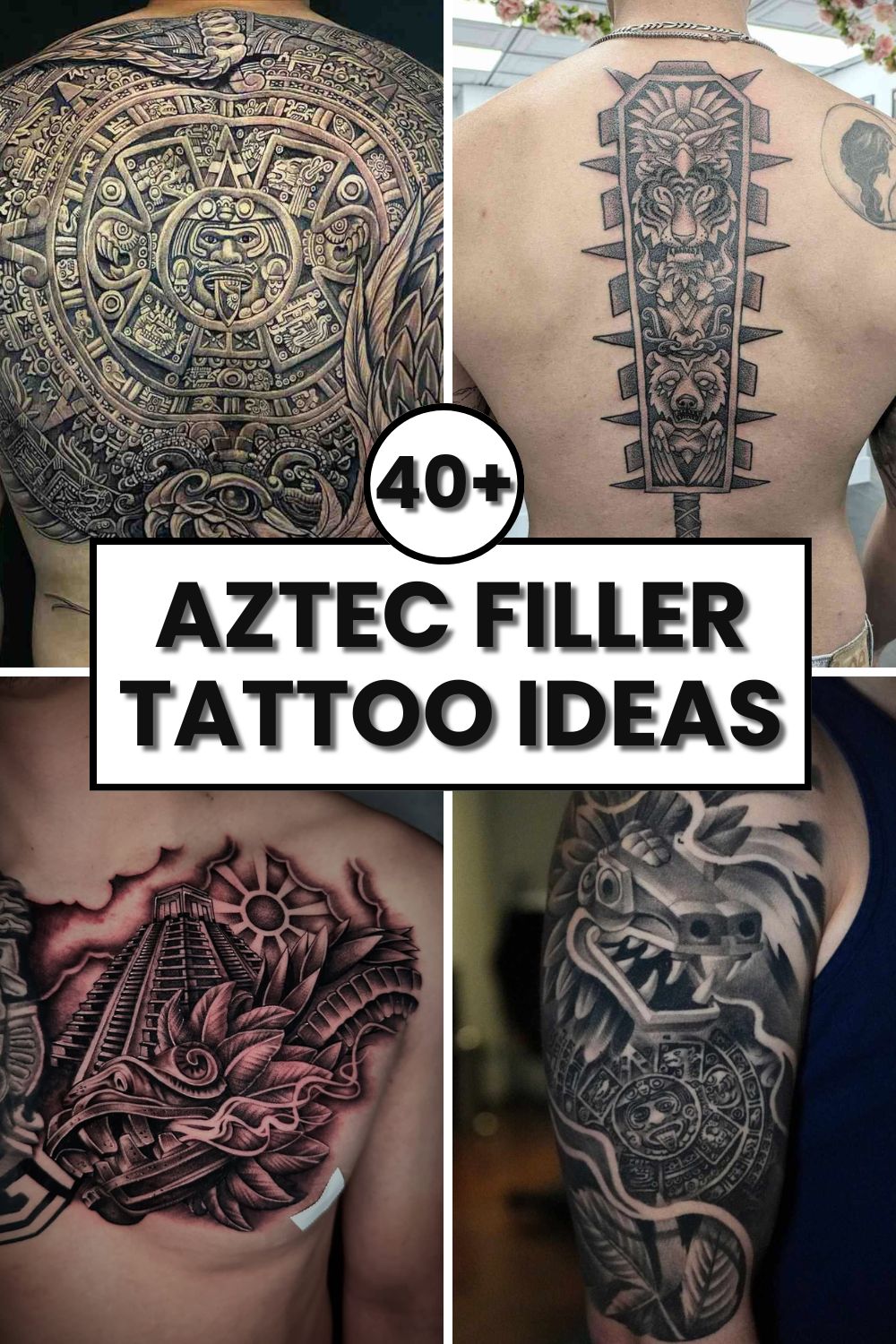 Aztec Filler Tattoo Ideas