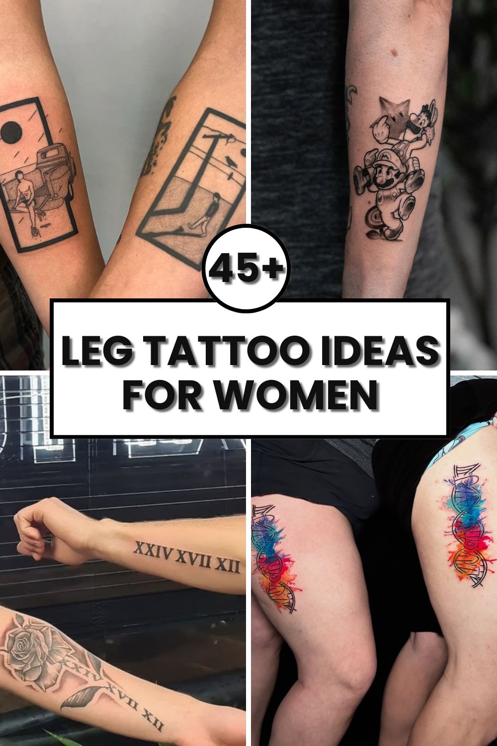 Leg Tattoo Ideas for Women