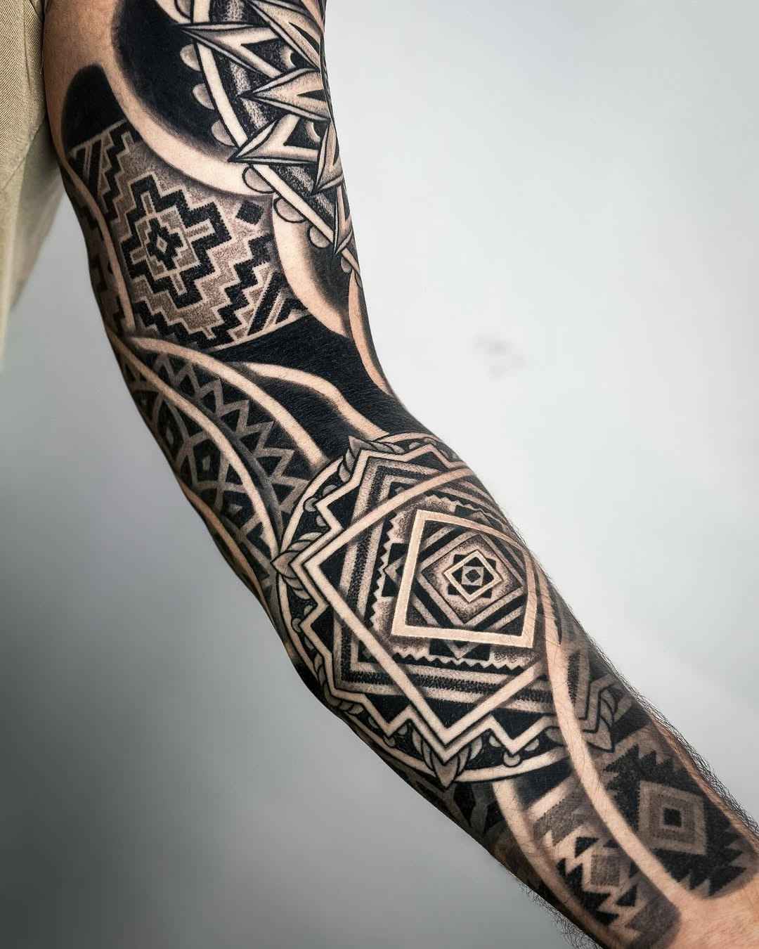 Aztec Filler Tattoo Ideas