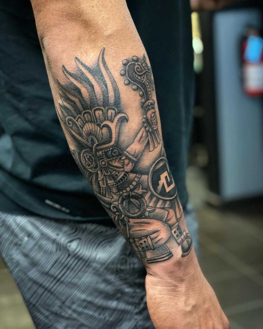 aztec Tattoo Ideas foreArm