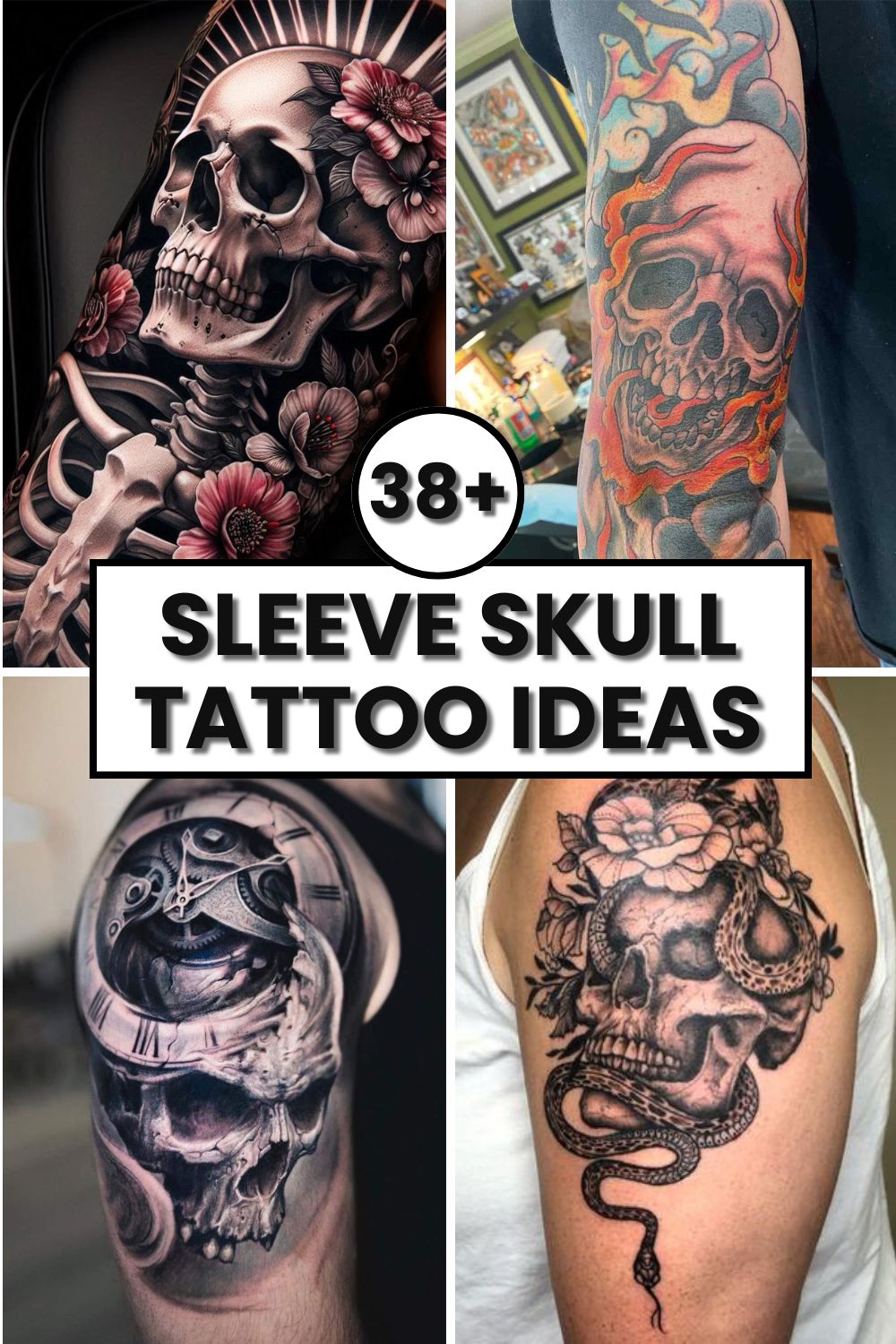 Sleeve Skull Tattoo Ideas