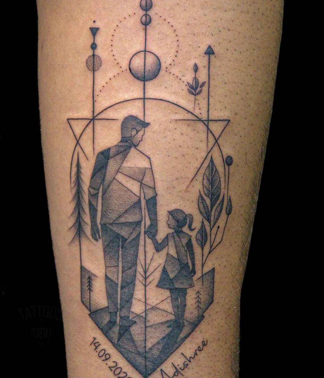 Geometric Family Tattoo Ideas