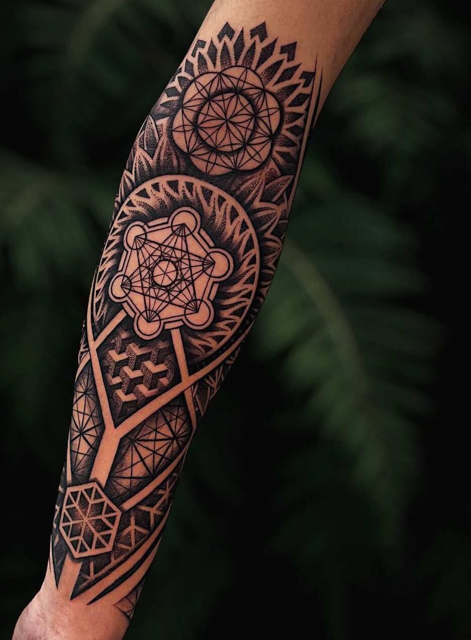 Geometric Forearm Tattoo Ideas